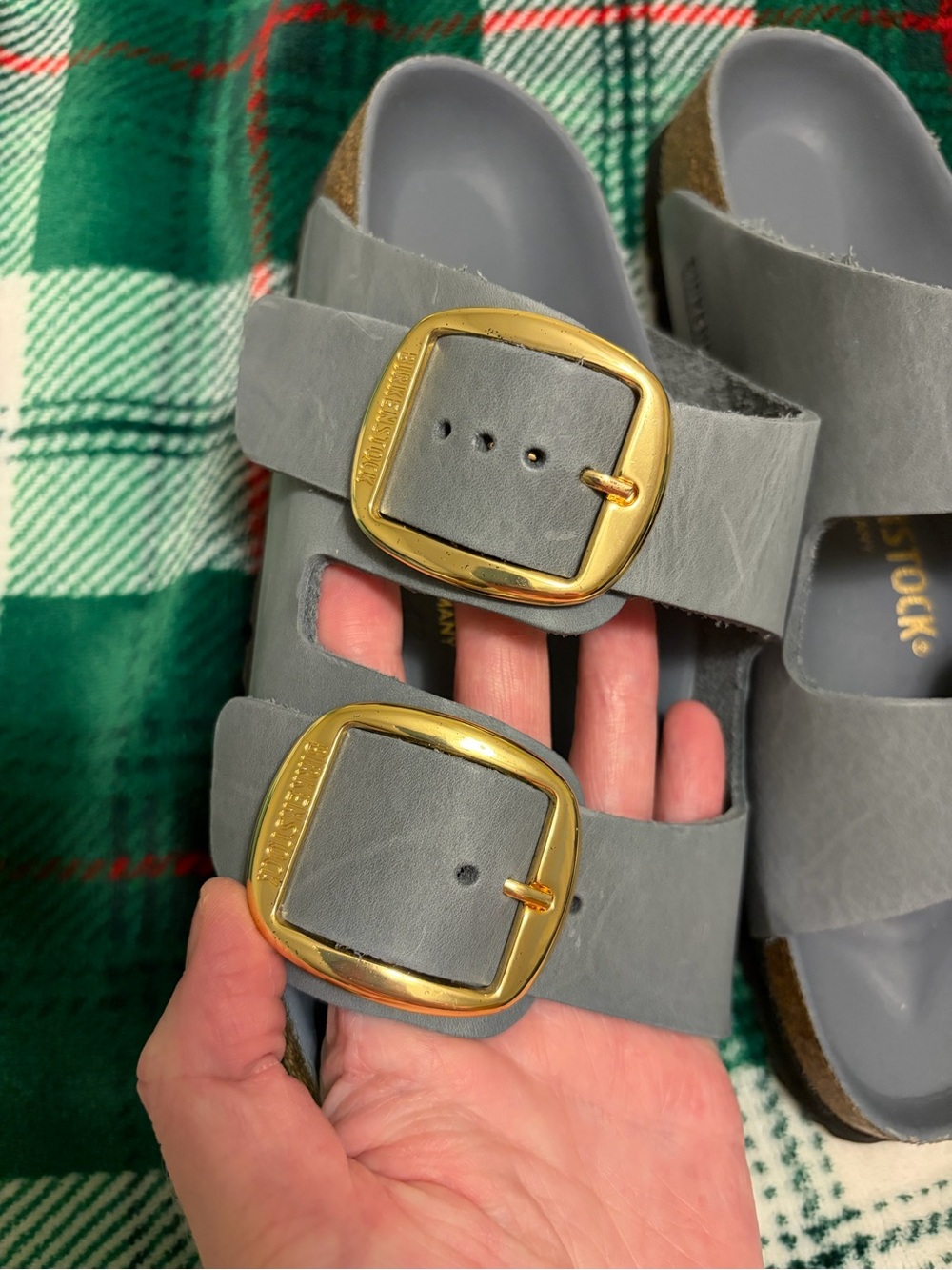 NEW IN BOX Birkenstock Arizona Big Buckle Sandals, Size US 7-7.5, Basalt Grey - Picture 8 of 12